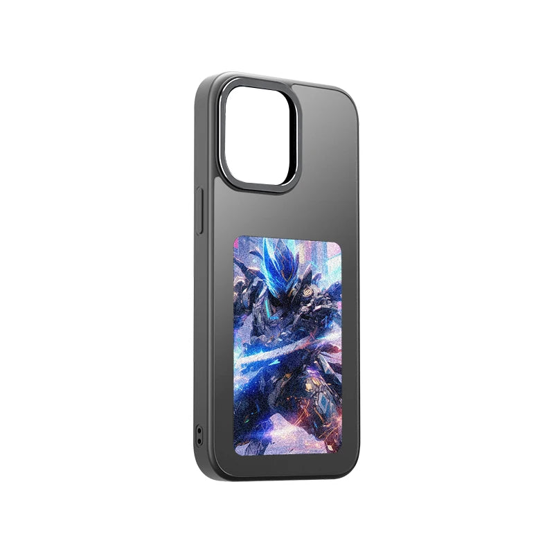 Smart Tech color ink screen iphone case 15 Pro E ink phone case with nfc display