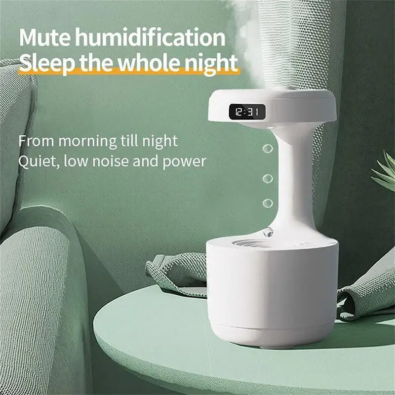 Air Humidifier (1 Piece), USB Powered  Diffuser with LED Display & Shutdown Protection, Flavored Air Diffuser, Air Humidifier Ma