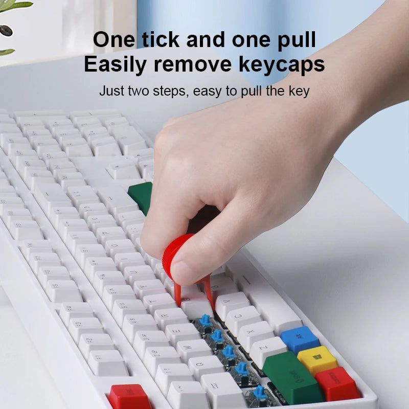 Smart Tech : Keyboard Keycap Puller 3Pcs Key Remover kit Cleaning Removal Tool Universal Rounded for Mechanical Keyboard  Gaming