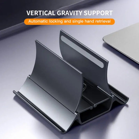 Smart Tech Vertical Laptop Stand Heat Dissipation Non-slip Laptop Stand Gravity Induction Holder Notebook Dock for iPad Tablet Stand